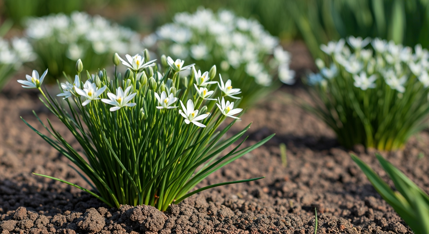 Śniedek baldaszkowaty (Ornithogalum umbellatum) – uprawa, opis – uprawa, pielęgnacja, stanowisko, podlewanie, jak wygląda
